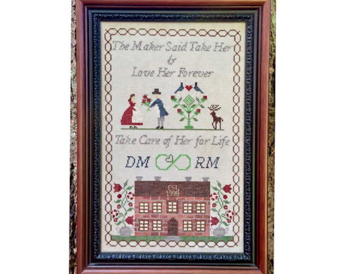 Vintage Love Cross Stitch PDF Chart