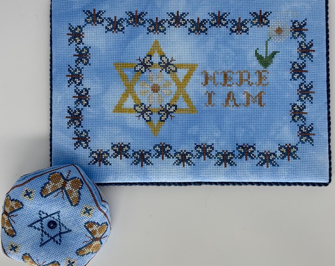 Hineni (Here I Am) Jewish PAPER cross stitch chart