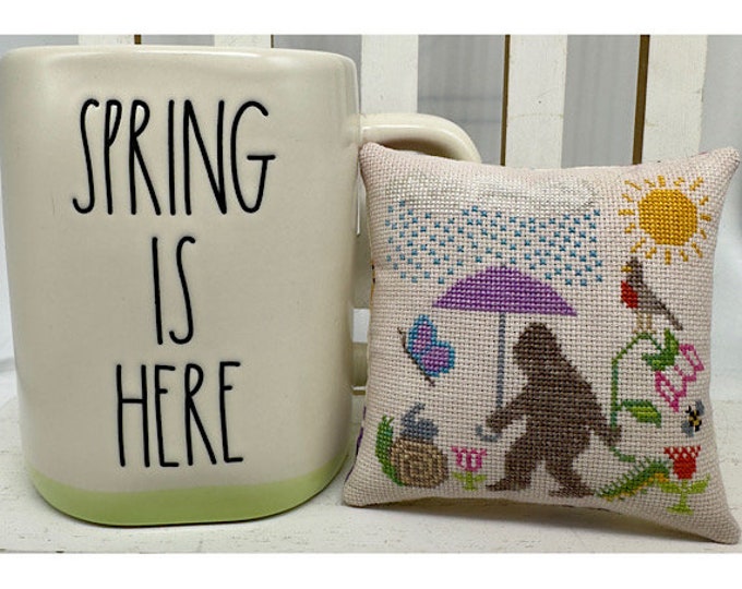 Bigfoot in Spring PDF cross stitch chart