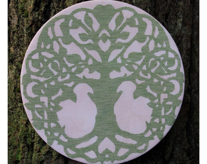 Tree of Life Cross Stitch PAPER Pattern | PNW Coastal Tree | Nature Inspired | Washington Tree of Life | Monochrome Cross Stitch