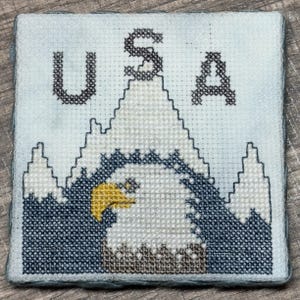 USA Adler PDF Kreuzstichvorlage