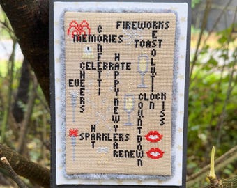 Words to Live By- Happy New Year Edition PDF cross stitch chart