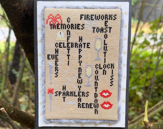Words to Live By- Happy New Year Edition PDF cross stitch chart