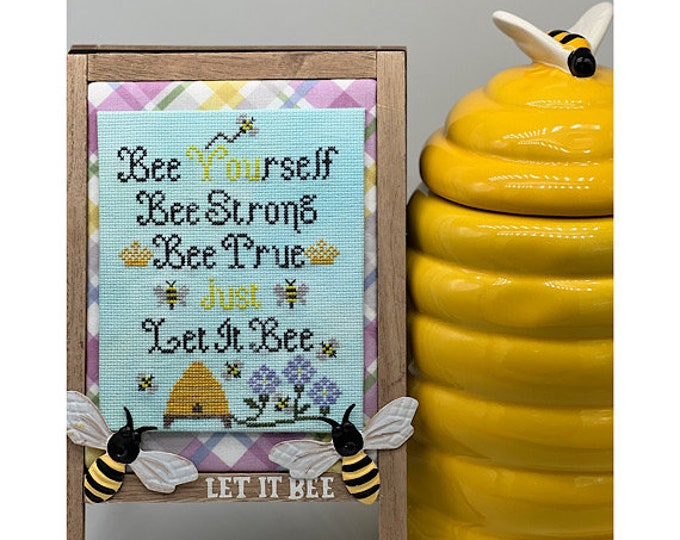 Let It Bee PDF Cross Stitch Pattern