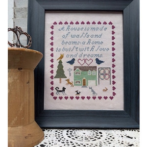 House Into A Home PDF Cross Stitch Chart