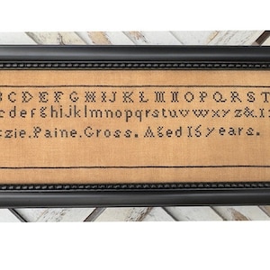 Lizzie Paine Gross - a reproduction sampler PDF chart