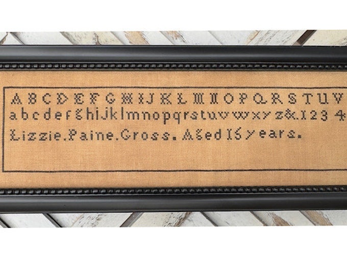 Lizzie Paine Gross - a reproduction sampler PDF chart