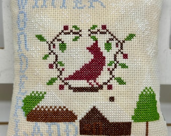 Winter Wonderland PDF Cross Stitch | Winter | Cardinal | Instant Download