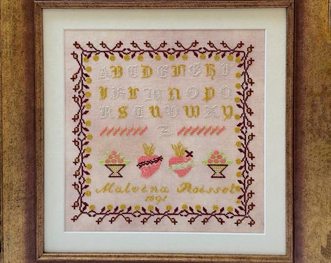 Malvina Roisset 1891 - a reproduction sampler pdf chart