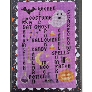 Words to Live By- Halloween Edition PDF cross stitch chart