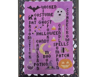 Words to Live By- Halloween Edition PDF cross stitch chart