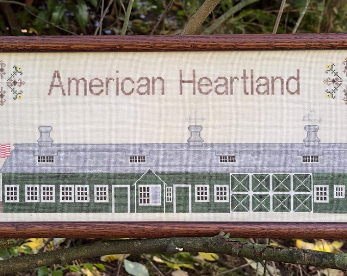 Old Green Barn Cross Stitch PDF Chart