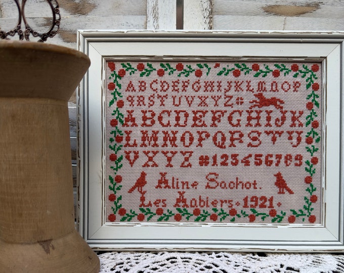 Aline Sachot 1921 - a reproduction sampler pdf chart