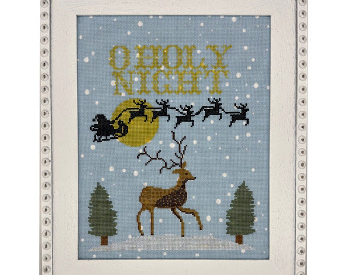 O Holy Night cross stitch PDF chart