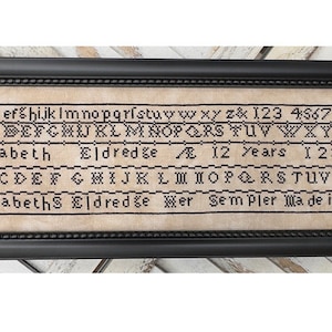 Elizabeth S. Eldredge - a reproduction sampler PDF chart