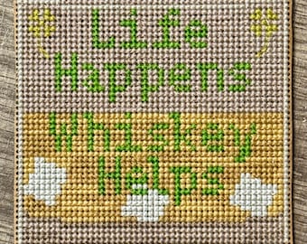 Life Happens PDF Cross Stitch Chart