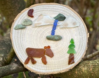 Bear in the Woods  Beach Art