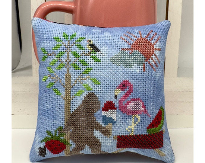 Bigfoot in Summer PDF cross stitch chart