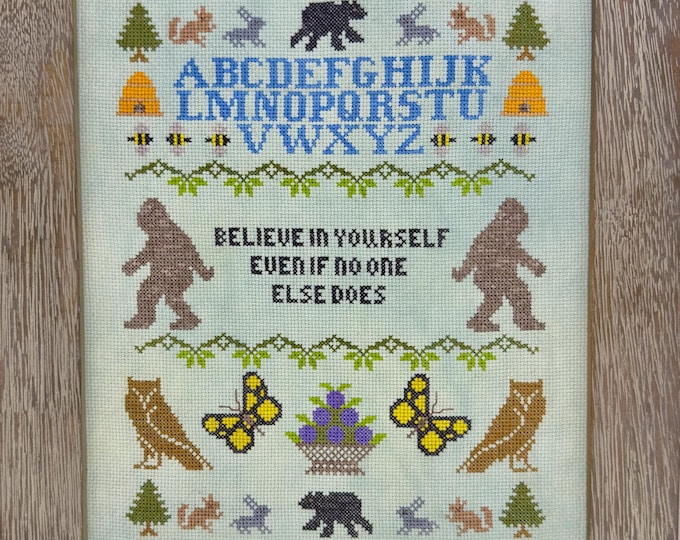 Journey Sampler Bigfoot PAPER cross stitch chart