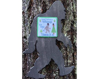 Whoop There It Is Bigfoot PAPER Cross Stitch Pattern | Funny Sasquatch Cross Stitch | Cryptid Cross Stitch Chart | Bigfoot Lover Gift