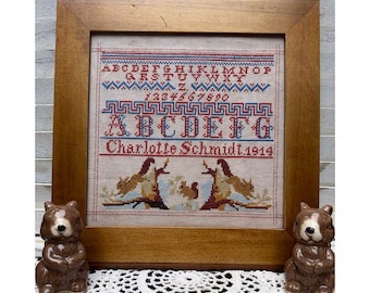 Charlotte Schmidt 1914 - a reproduction sampler pdf chart