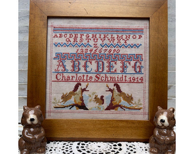 Charlotte Schmidt 1914 - a reproduction sampler pdf chart