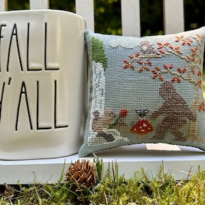 Bigfoot in Fall PDF cross stitch chart