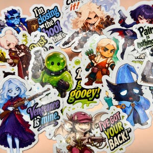 Deadlock Hero Stickers | Custom Character Mix & Match Bundle | PC Gaming Decals