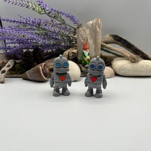 Chibi Giant Robot 3D Printed Figure | Multi-Color Articulated Toy or Keychain