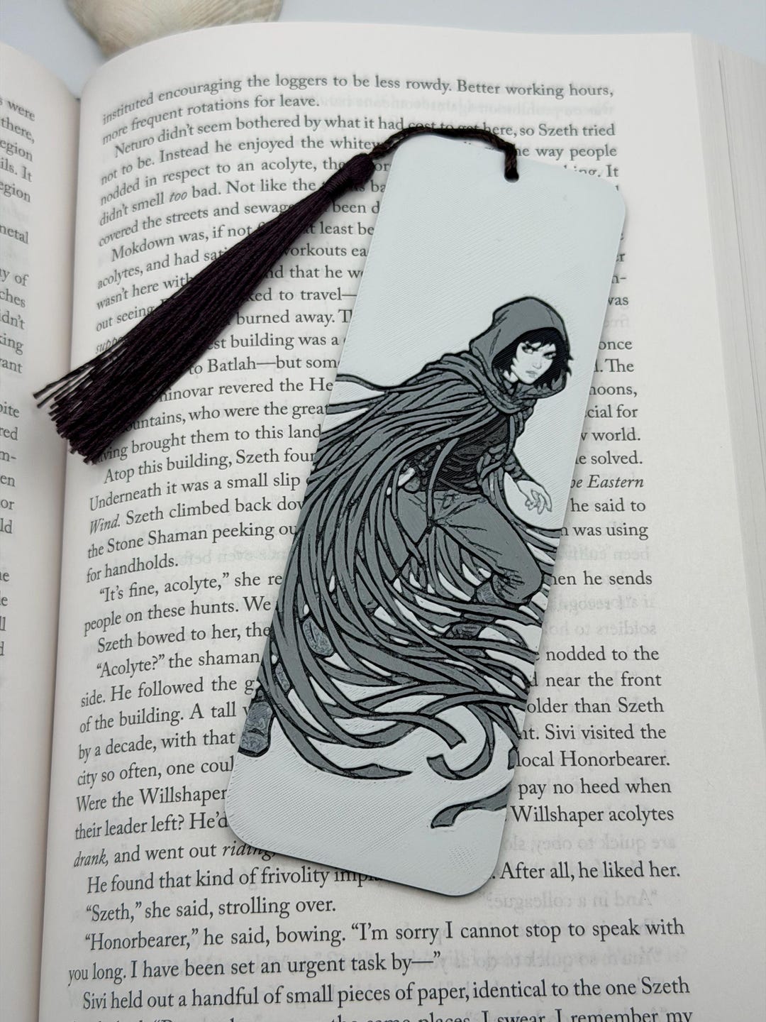 Vin Venture Inspired Bookmark | Mistborn Fan Art | Flowing Mistcloak ...