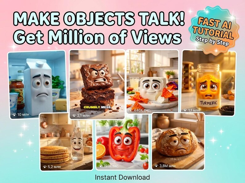 Viral AI Content Guide | Make Talking Objects Videos Fast | Tiktok ...