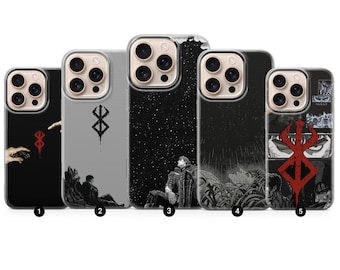 Berserk manga phone case guts anime cover for iPhone 17 Air 16e Pro Max 15 14 13 | Samsung A37 A57 S26 Ultra S25 FE | Google Pixel 10A 9