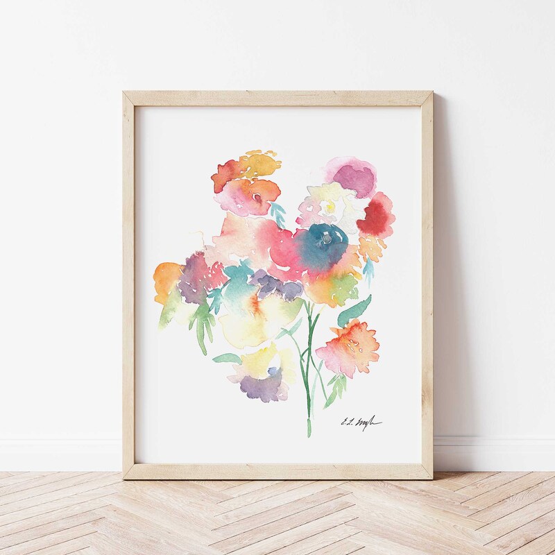 Floral Watercolor Etsy