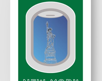New York World Traveler | A4 Frameless Print - White Border