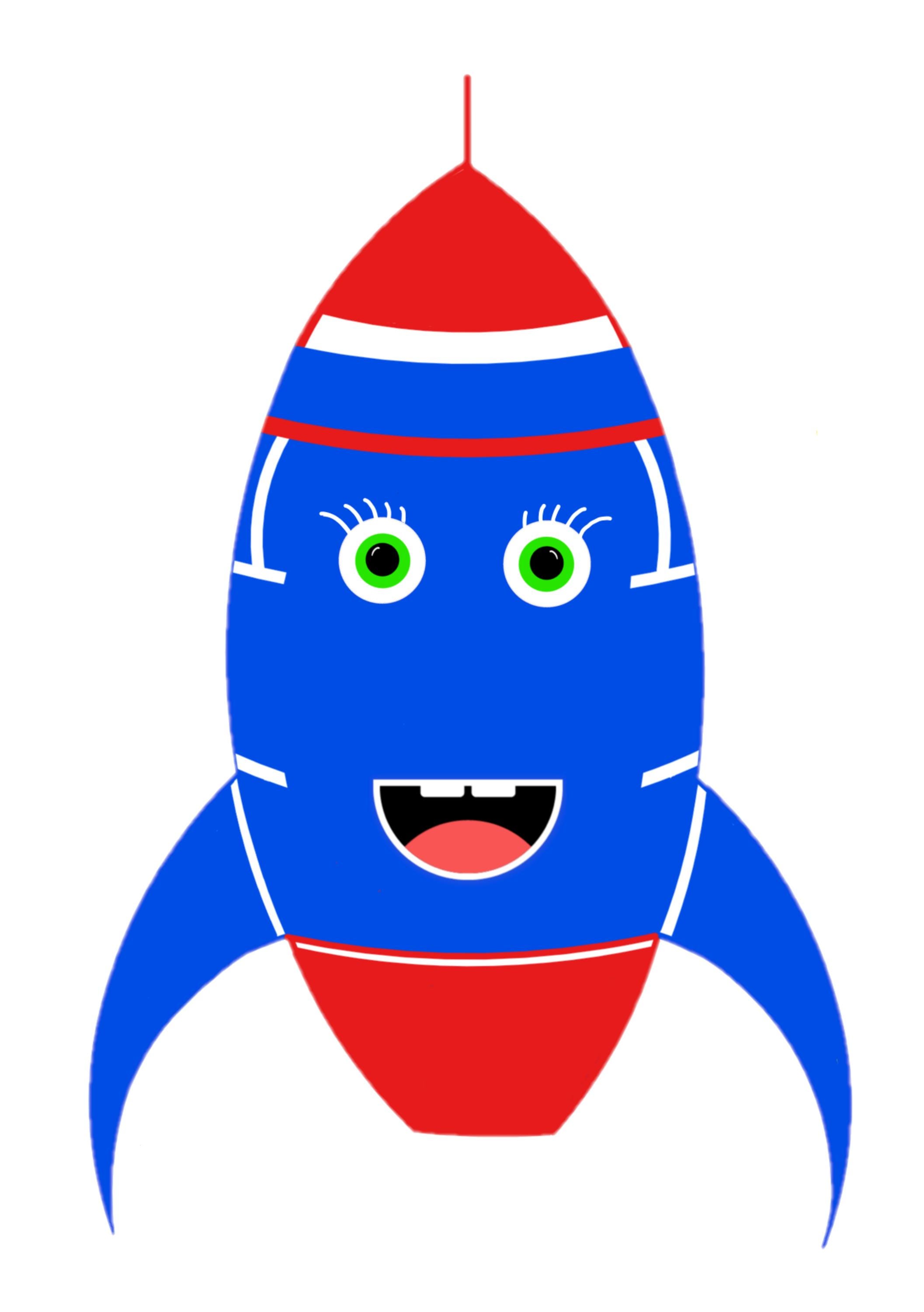 Rocket Stickers – 6 Colorful Kids Craft Stickers (digital Download A4 ...