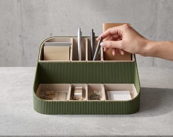 Schreibtisch Organizer | Zweifarbig | Ordnung fürs Homeoffice