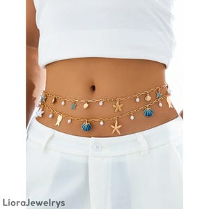 Starfish Shell Belt - Etsy display picture 1
