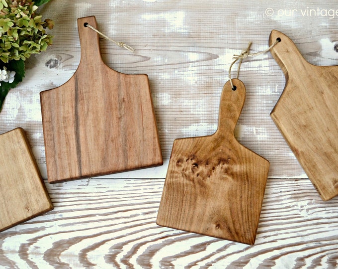 Mini French Bread Boards Set of 4 Etsy