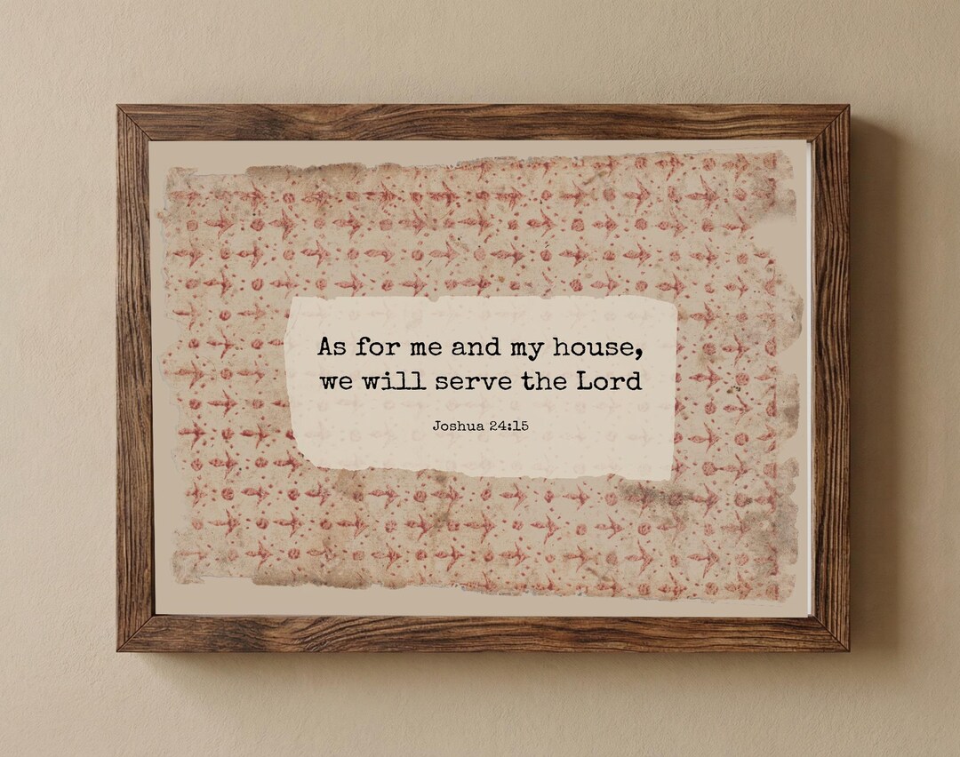 Rustic Christian Quote Rustic Christian Wall Decor, but as for Me and My House Joshua 24:15 ...
