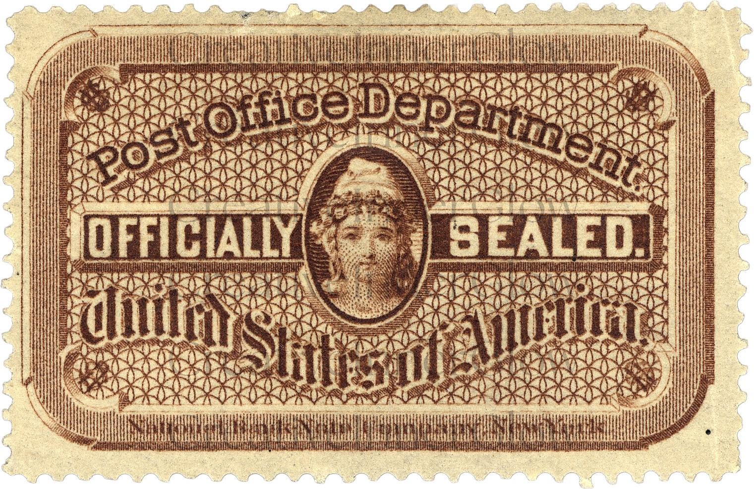 Vintage Postage Stamps Ephemera Printable – Antique Stamp Clipart PNG ...