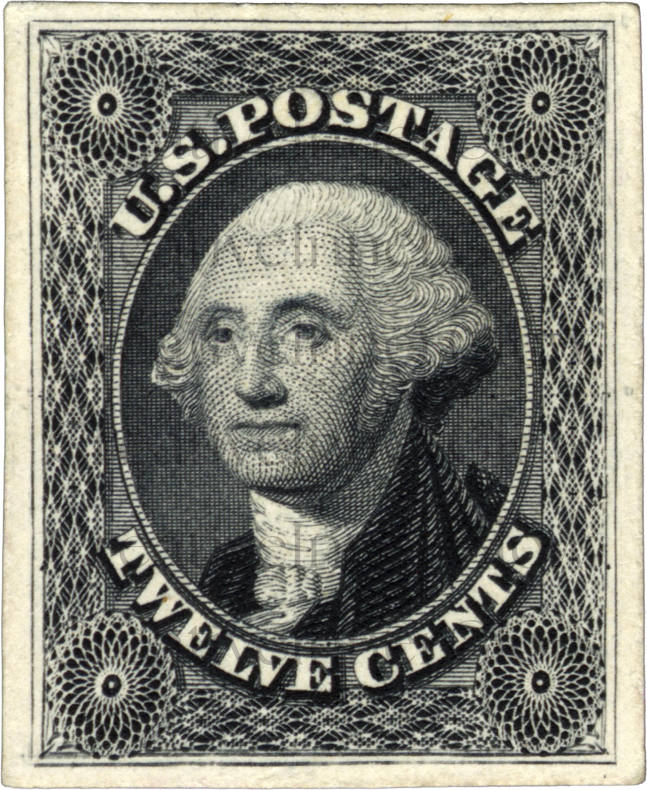 Vintage Postage Stamps Ephemera Printable – Antique Stamp Clipart PNG ...