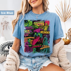 Comfort Colors Big Print Universal Monsters T-Shirt image 2