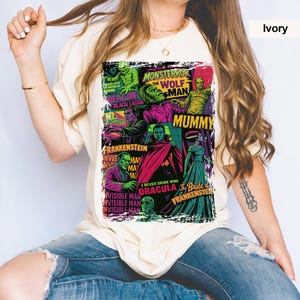 Comfort Colors Big Print Universal Monsters T-Shirt image 7