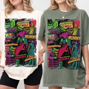 Comfort Colors Big Print Universal Monsters T-Shirt image 5