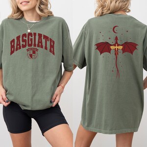 Camiseta Comfort Colors®, camiseta de la Escuela de Guerra Basgiath, camiseta de Fourth Wing, camiseta de Dragon Rider, camiseta de Fantasy Book imagen 3