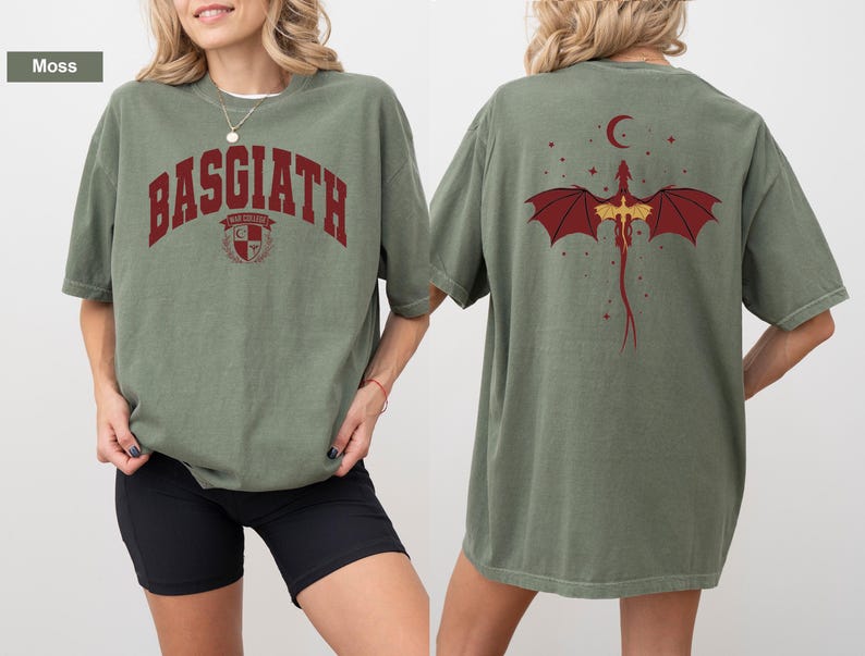 Camiseta Comfort Colors®, camiseta de la Escuela de Guerra Basgiath, camiseta de Fourth Wing, camiseta de Dragon Rider, camiseta de Fantasy Book imagen 3