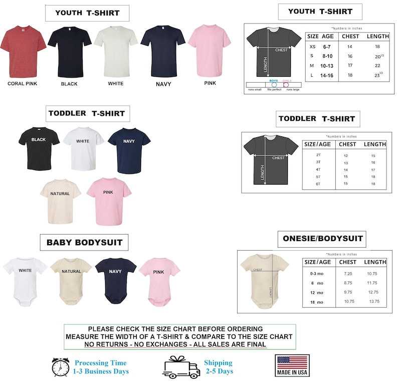 a poster with a bunch of different types of shirts
