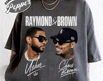 Chris Brown Usher Comfort Colors Shirt Vintage R&B Concert Tee Music Gift