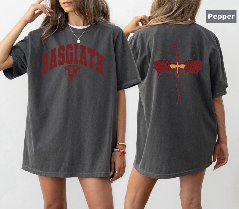 Camiseta Comfort Colors®, camiseta de la Escuela de Guerra Basgiath, camiseta de Fourth Wing, camiseta de Dragon Rider, camiseta de Fantasy Book imagen 2