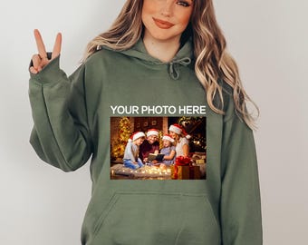 Personalized Picture Hoodie, Photo Hoodie, Custom Hoodie With Photo, Custom Picture Tee, Custom Sweatshirt Graphic, Custom Photo Gift